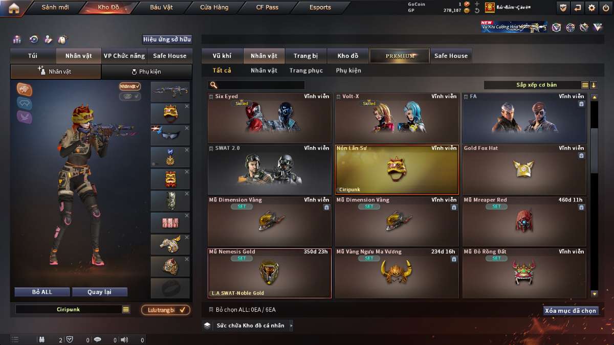 shop acc cf uy tin gia re